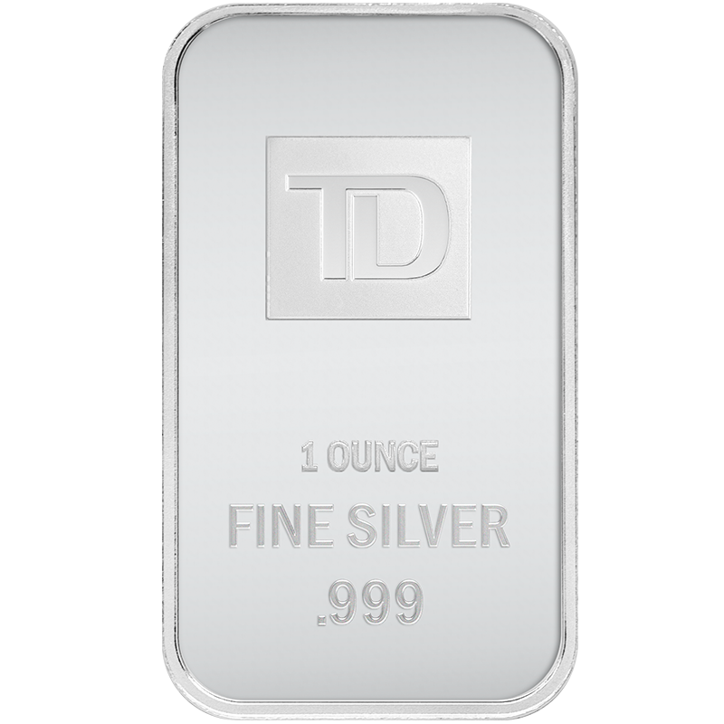 Image for 1 oz. TD Silver Bar from TD Precious Metals